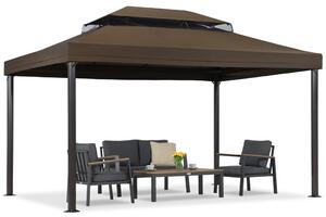 Pavilion de grădină maro Valencia 3x4 m Garden Point