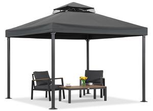 Pavilion de grădină antracit Valencia 3x3 m Garden Point