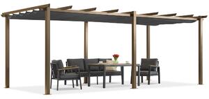 Barbados pergolă terasă 3x6 m Garden Point woodlike-antracite