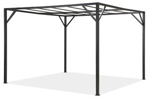 Santorini 3 x 4 m antracit metal pergole terasă cadru Garden Point