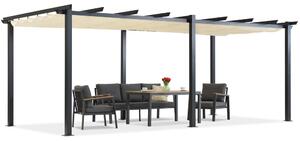 Pergolă de terasă Barbados 3x6 m Garden Point bej