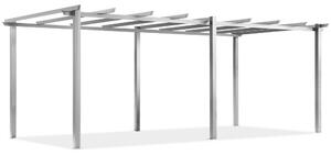 Barbados 3 x 6 m alb Garden Point metal patio pergola cadru
