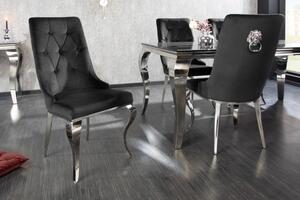 Set 2 scaune Barock cu tapiterie din catifea