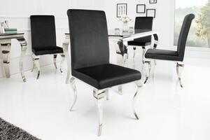 Set 2 scaune Barock cu tapiterie din catifea