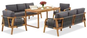 Mobilier de grădină din lemn de salcâm Mumbai Apetito 8 Garden Point