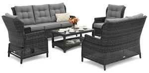 Malaga Coffee 7 antracit Garden Point set de mobilier technorattan de lux