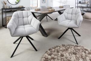 Set 2 scaune rotative Papillon cu tapiterie din tesatura structurala