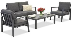 Zakintos Coffee 4 set aluminiu antracit Garden Point
