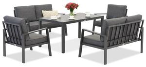 Zakintos Apetito 6 set aluminiu antracit Garden Point
