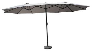 Merida umbrelă de grădină dublă 2.7 x 4,5 m gri Garden Point