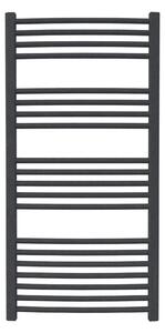 Calorifer baie portprosop colorat 600/1200 mm CELSIUS ROUND (include kit de instalare)-Texture Black - RAL 9005 TEXT