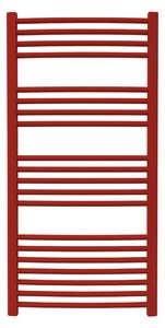 Calorifer baie portprosop colorat 600/1200 mm CELSIUS ROUND (include kit de instalare)-Flame Red - RAL 3000
