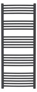 Calorifer baie portprosop colorat 600/1470 mm CELSIUS ROUND (include kit de instalare)-Texture Black - RAL 9005 TEXT