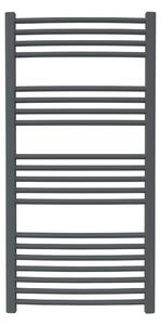 Calorifer baie portprosop colorat 600/1200 mm CELSIUS ROUND (include kit de instalare)-Antracite Grey MAT - RAL 7016 MAT
