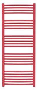 Calorifer baie portprosop colorat 600/1470 mm CELSIUS ROUND (include kit de instalare)-Textured Strawberry Red - RAL 3018 TEXT