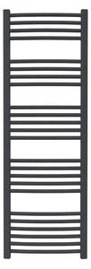 Calorifer baie portprosop colorat 500/1470 mm CELSIUS ROUND (include kit de instalare)-Texture Black - RAL 9005 TEXT