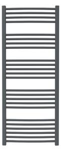Calorifer baie portprosop colorat 600/1470 mm CELSIUS ROUND (include kit de instalare)-Antracite Grey MAT - RAL 7016 MAT