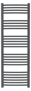 Calorifer baie portprosop colorat 500/1470 mm CELSIUS ROUND (include kit de instalare)-Antracite Grey MAT - RAL 7016 MAT