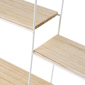 Raft alb/natural din lemn de paulownia – Casa Selección