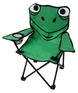 Scaun pliabil pentru camping Cattara Frog, verde