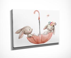 Tablou pentru copii 40x30 cm Bunnies – Wallity