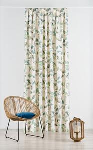 Draperie verde/crem 210x260 cm cu cârlige Maui – Mendola Fabrics