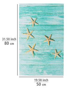 Covoraș de baie turcoaz din plastic 50x80 cm Mediaster – Wenko