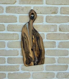 Tocător din nuc cu inserție rășină 50x20x2 cm