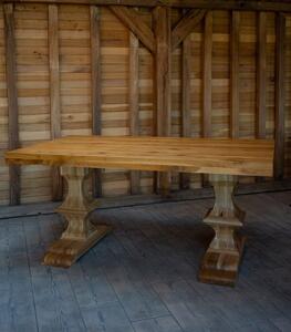 Masă cu blat și picioare din stejar 180x90cm