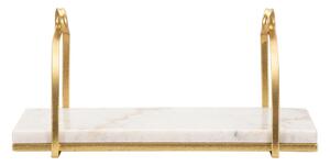 Raft alb/auriu din marmură 40 cm Marble – Mauro Ferretti
