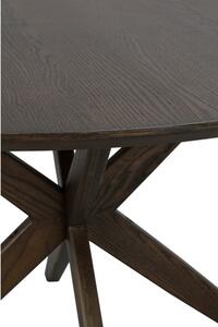 Masă de dining rotundă cu blat cu aspect de lemn de stejar 120x120 cm Calverton - Rowico