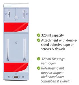 Dozator de săpun lichid argintiu de montat pe perete din plastic 0.32 l Istres – Wenko