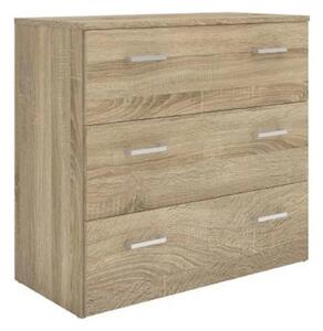 Comoda GARBO 3, stejar sonoma, PAL melaminat, 74x36x70 cm