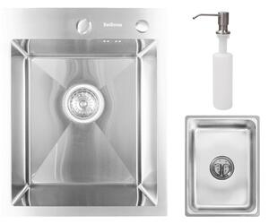 Chiuveta de bucatarie handmade Sandonna HD4050 - Inox