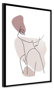 Poster cu ramă 50x70 cm Woman Pink – Styler