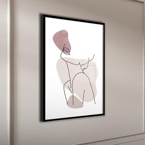 Poster cu ramă 50x70 cm Woman Pink – Styler