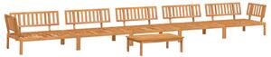 Set canapea grădină din paleți, 6 piese, lemn masiv de acacia