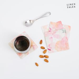 Coasters roz din țesătură 4 buc. – Linen Tales