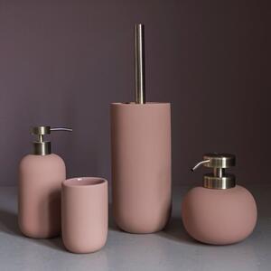 Perie de WC roz din ceramică Lotus – Mette Ditmer Denmark