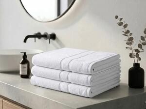 Prosop de corp Deluxe 100x150 cm alb, 100% bumbac