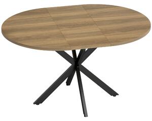 HOMCOM Masă de Sufragerie Extensibilă cu Picior în Formă de X, 100-135cm, Maro | Aosom Romania