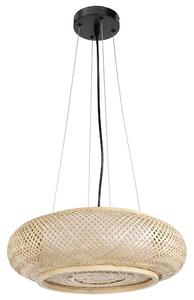 Toolight BOHO, lampă suspendată de tavan 60cm, 3xE27, APP1910-3CP, maro-negru natural, OSW-66058