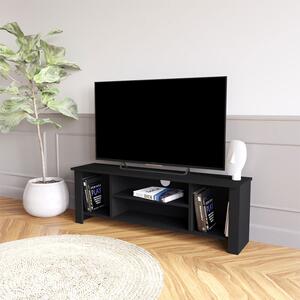 Comoda TV Tserium melaminat negru 120x30x45cm