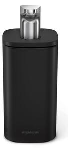 Dozator de săpun lichid negru mat din oțel 295 ml – simplehuman