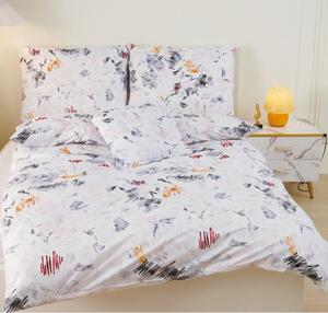 Lenjerie de pat albă din microsatin pentru pat de o persoană cu 6 piese 140x200 cm Maria – My House