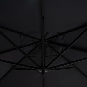 Umbrela de gradina suspendata cu rotatie de 360 de grade Raffaella aluminiu 3x3m antracit