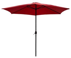 Umbrela de gradina Beach aluminiu D3m rosu