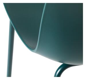 Scaun de dining turcoaz din plastic Whitby – Unique Furniture