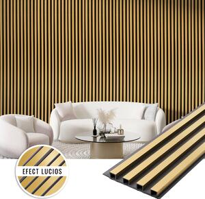Panoul decorativ din PVC în dimensiunea de Aur 16x2.2x270cm