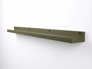 Polita de perete pentru fotografii FOTOPLANK 120 cm, masliniu